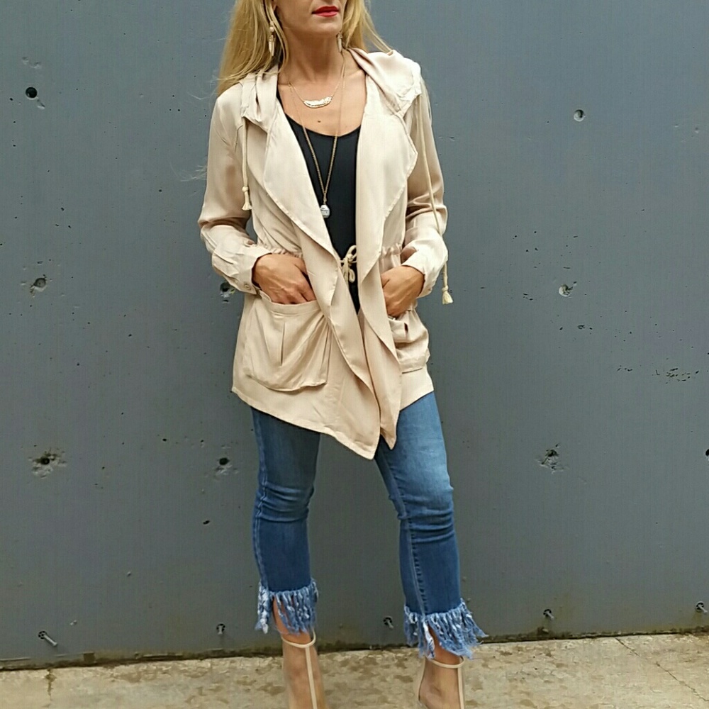 Chic and comfy light weight wrap jacket